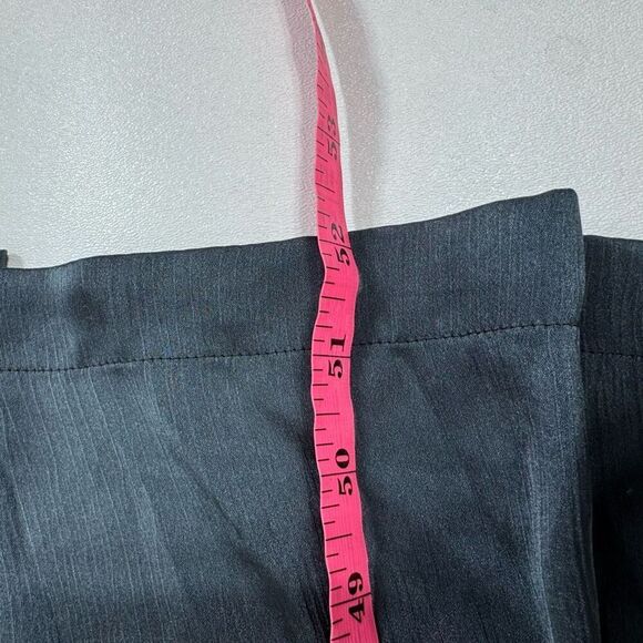 The Drop Dress Womens 5X Drop Waist Shirt Stretch Gray Shiny Sating Long Sleeve - Picture 4 of 9